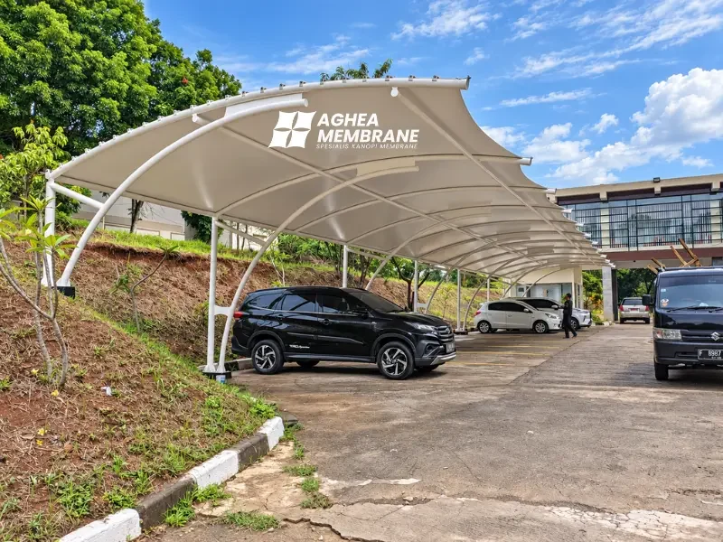 Kanopi Membran Parkir Mobil Komersial & Kantor Pusat